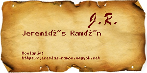 Jeremiás Ramón névjegykártya